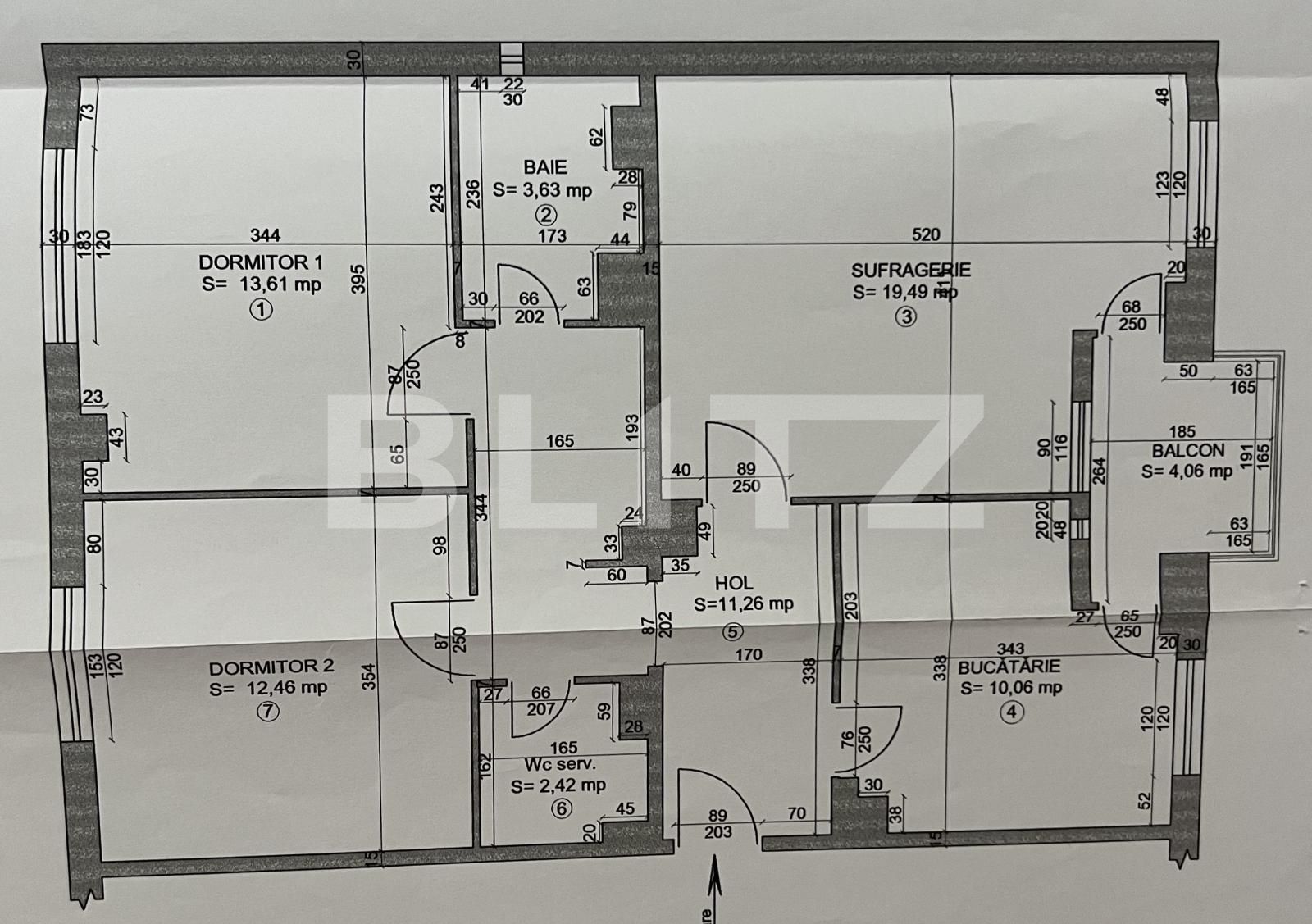 Apartament de vânzare 3 camere 1 Mai - 126413AV | BLITZ Craiova | Poza1