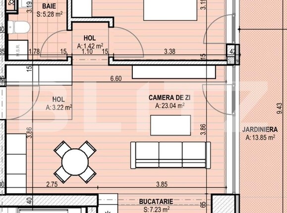 Apartament de vânzare 2 camere Brazda lui Novac - 128883AV | BLITZ Craiova | Poza1