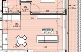 Apartament 2 camere, 65.82mp, cartierul Brazda