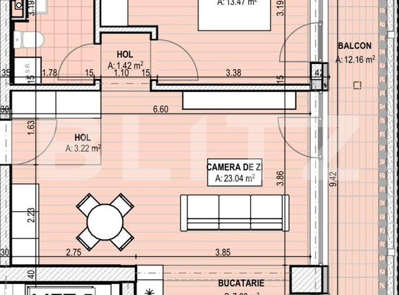 Apartament de vânzare 2 camere Brazda lui Novac - 128932AV | BLITZ Craiova | Poza2