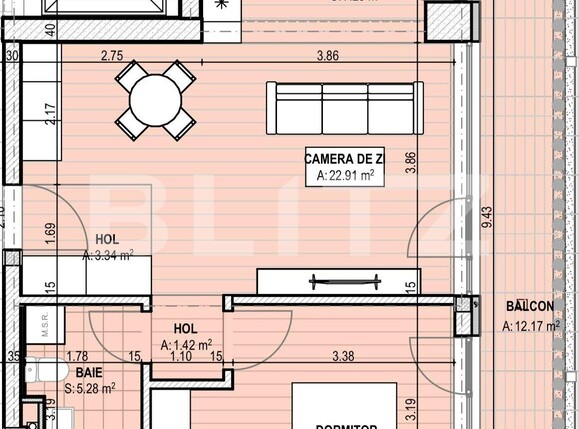 Apartament de vânzare 2 camere Brazda lui Novac - 128934AV | BLITZ Craiova | Poza2