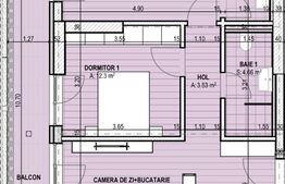 Apartament 3 camere, 78.28mp, cartierul Brazda