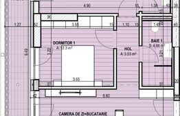 Apartament 3 camere, 76.53mp, cartierul Brazda