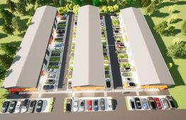 Hale noi pe parter sau P + 1, 1.755 mp utili, teren 4.000 mp, zona industrială Ghercești