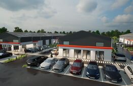 Hale noi pe parter sau P + 1, 1.755 mp utili, teren 4.000 mp, zona industrială Ghercești