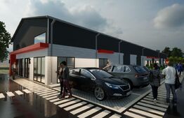 Hale noi pe parter sau P + 1, 1.755 mp utili, teren 4.000 mp, zona industrială Ghercești