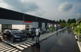 Hale noi pe parter sau P + 1, 1.755 mp utili, teren 4.000 mp, zona industrială Ghercești