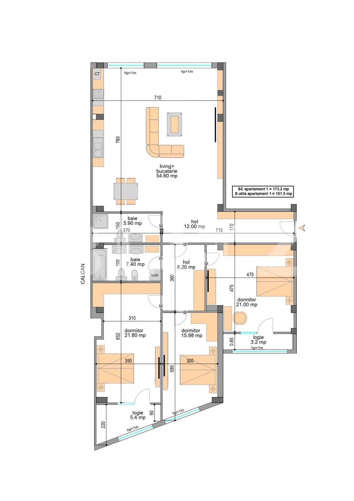 Apartament de vânzare 4 camere Central - 130673AV | BLITZ Craiova | Poza1