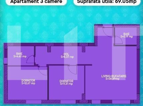 Apartament de vânzare 3 camere Cornitoiu - 130739AV | BLITZ Craiova | Poza2