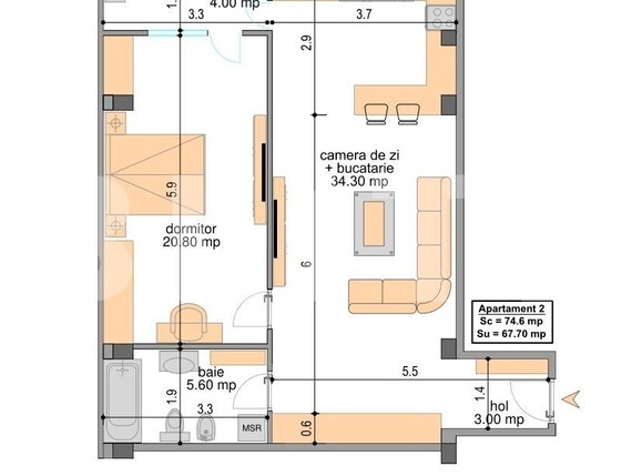 Apartament de vânzare 2 camere Central - 131455AV | BLITZ Craiova | Poza1