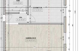 Apartament de 2 camere tip Studio, 44.86 mp, bloc nou, Zona Centrala