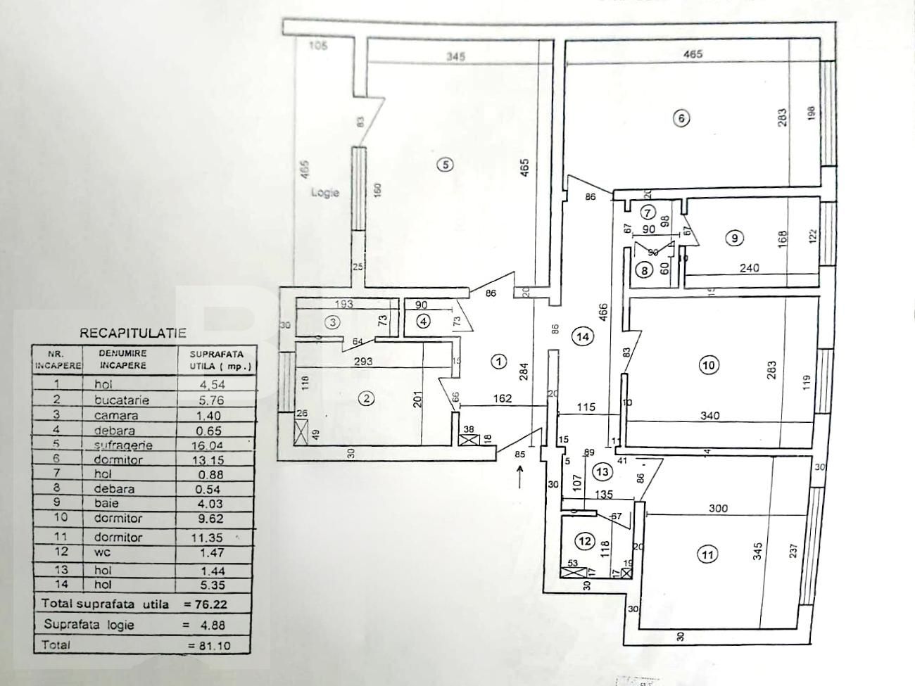 Apartament Decomandat cu 4 Camere, 81mp, Zona Restaurant Dacia - Valea Roșie
