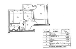 Apartament premium de 2 camere,47.71 mp utili, în Sărari