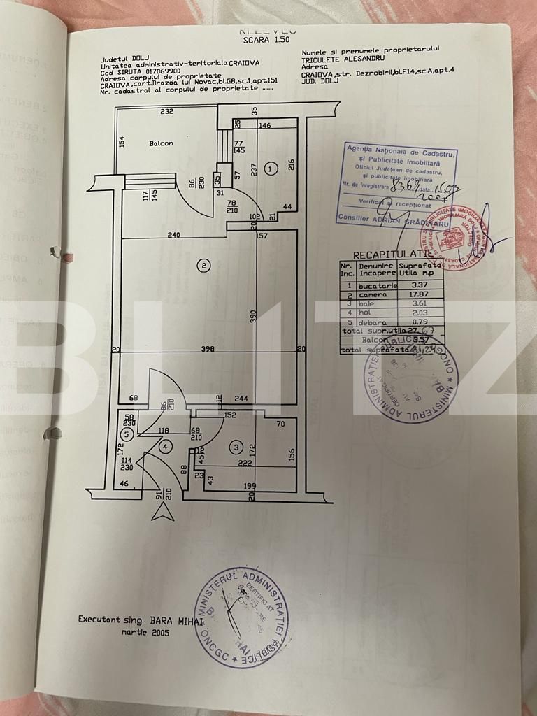 Garsoniera, 31 mp, Brazda, zona Energetic/Pedagogic
