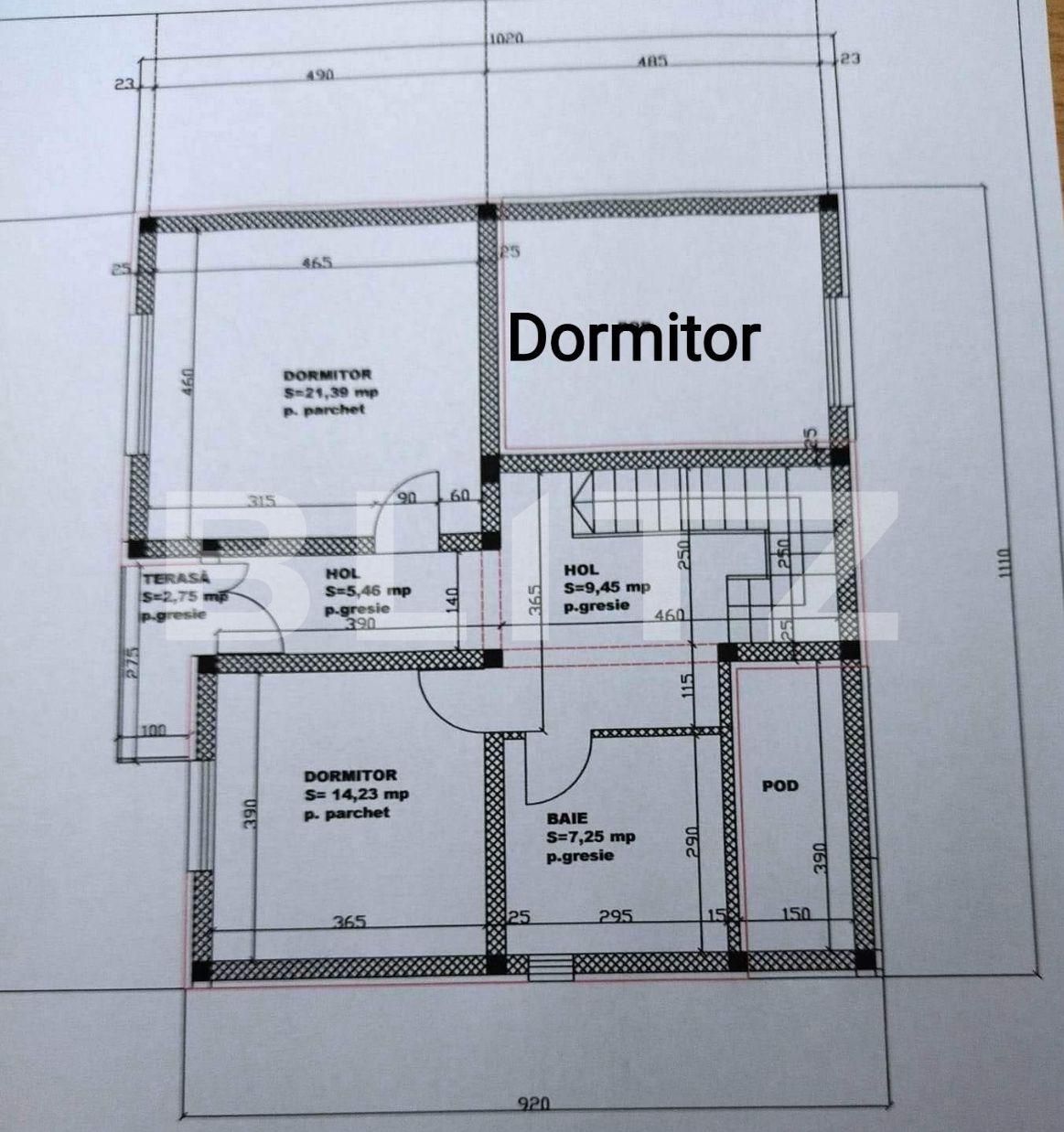 Casa p+1, 218mp utili,500mp teren, Braniste