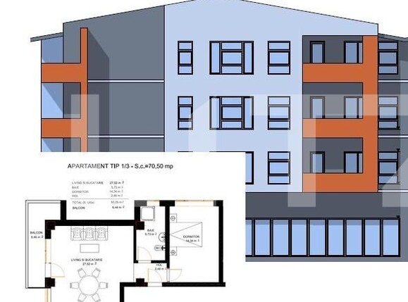 Apartament de vânzare 2 camere Exterior Est - 135281AV | BLITZ Craiova | Poza1