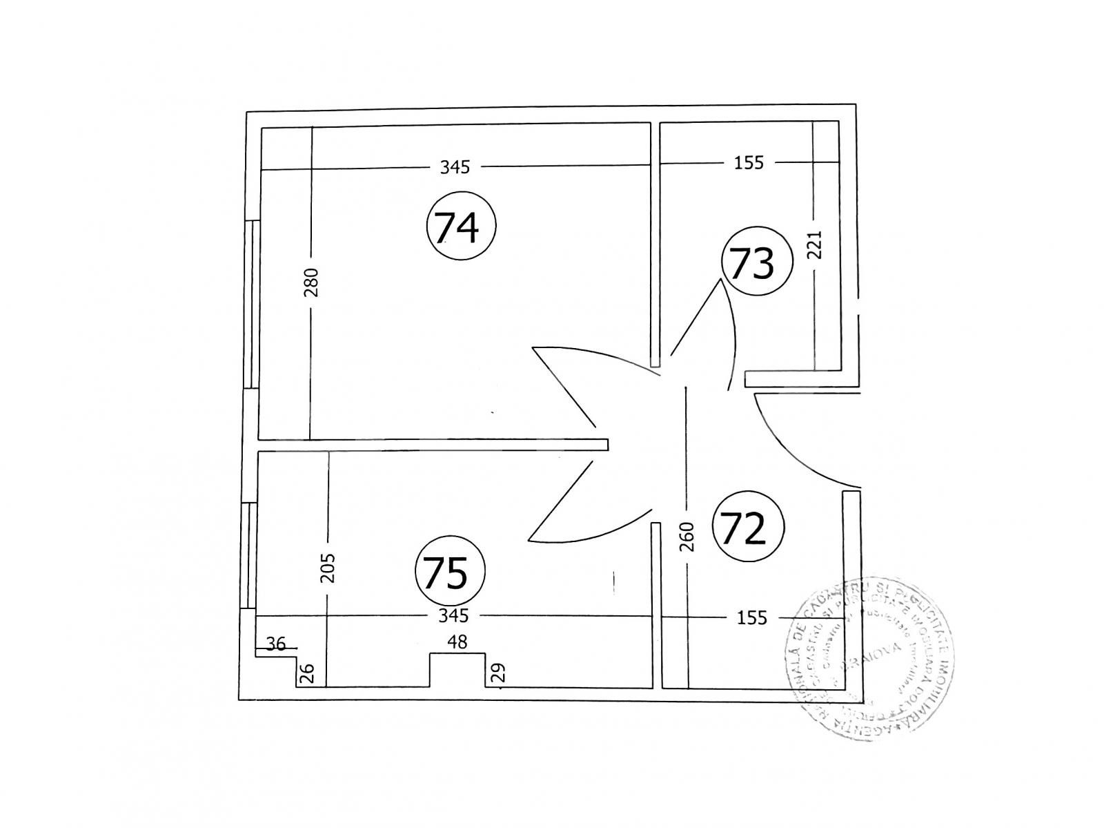 Garsonieră decomandată 24mp - Calea Severinului