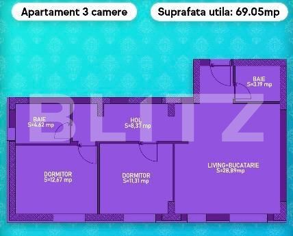 Apartament de vânzare 3 camere Cornitoiu - 141045AV | BLITZ Craiova | Poza2