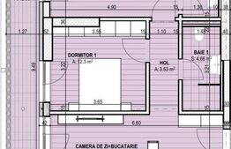 Apartament 3 camere, 76.53mp, cartierul Brazda