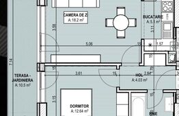 Apartament 2 camere tip studio, 54.49mp, parter, cartierul Brazda