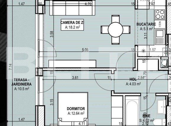Apartament de vânzare 2 camere Brazda lui Novac - 141824AV | BLITZ Craiova | Poza2