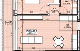 Apartament 2 camere, 64.29mp, cartierul Brazda