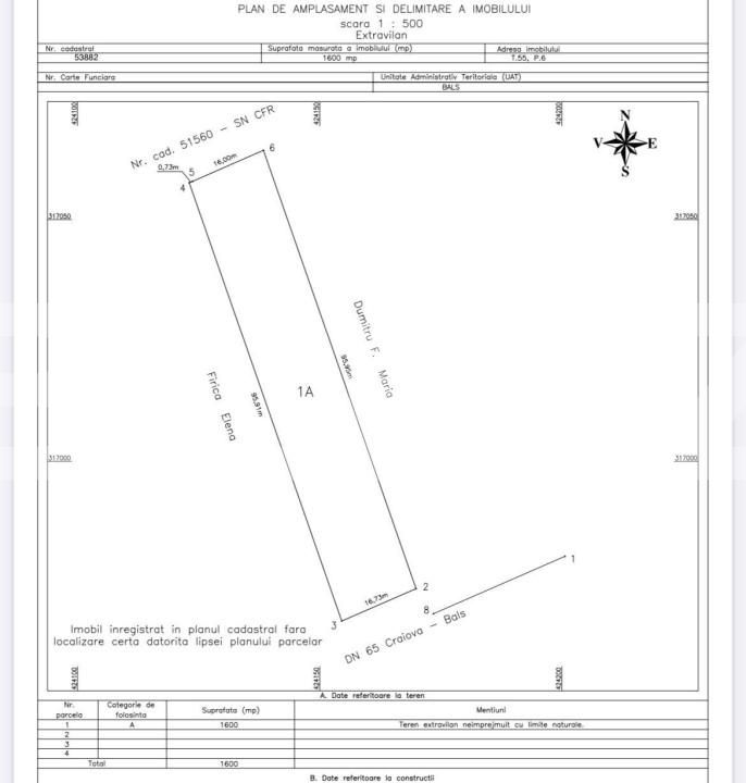 Teren de vânzare Exterior Est - 147011TV | BLITZ Craiova | Poza2