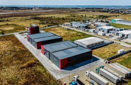 Hale si clădire birouri clasa A, 3425 mp, 7350 mp teren, zona Aeroport