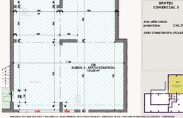 Spatiu comercial, construcție noua, 134 mp, zona Mall Electroputere