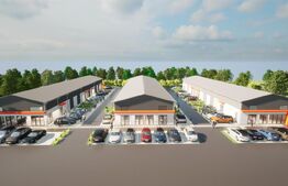 Hale noi pe parter sau P + 1, 1.755 mp utili, teren 4.000 mp, zona Ghercești