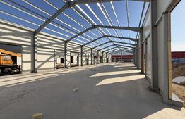 3 hale noi pe parter, 1.755 mp utili, teren 4.000 mp, zona Ghercești