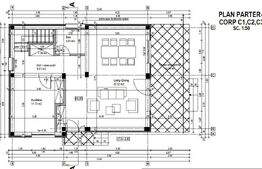 Teren intravilan 1.533 mp, toate utilitățile și proiect 4 case autorizat, Cârcea