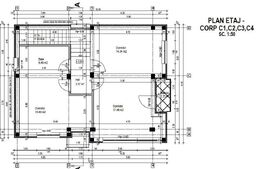 Teren intravilan 1.533 mp, toate utilitățile și proiect 4 case autorizat, Cârcea