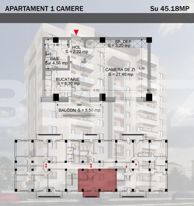 Garsonieră de vânzare Rovine - 150154AV | BLITZ Craiova | Poza1