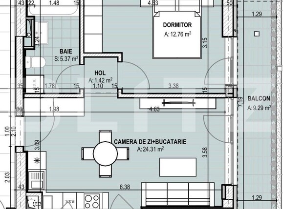 Apartament de vânzare 2 camere Brazda lui Novac - 150994AV | BLITZ Craiova | Poza2