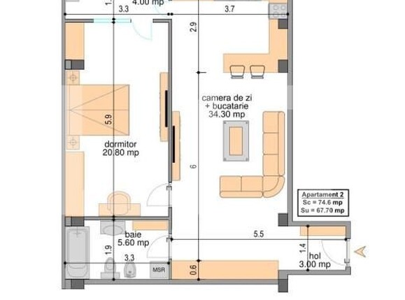 Apartament de vânzare 2 camere Central - 151899AV | BLITZ Craiova | Poza2