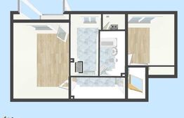 Apartament 2 camere, 45 mp, balcon, Rovine(Helmat)