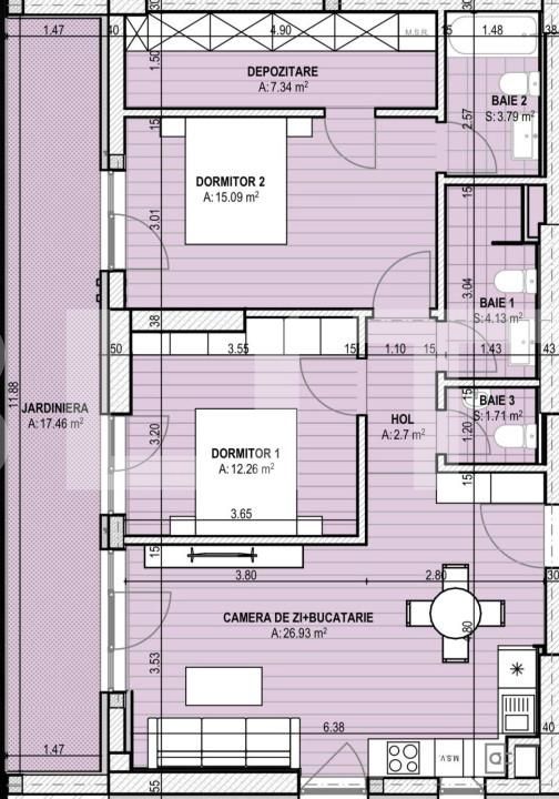 Apartament de vânzare 3 camere Brazda lui Novac - 156156AV | BLITZ Craiova | Poza1