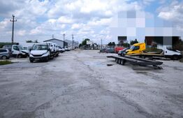 Teren industrial  5000 mp cu 2 hale 400 mp, in Isalnita, cu deschidere la E79