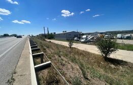 Teren industrial  5000 mp cu 2 hale 400 mp, in Isalnita, cu deschidere la E79