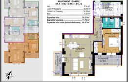Apartamente in bloc nou, 2 camere, 67 mp, zona Sala Polivalenta