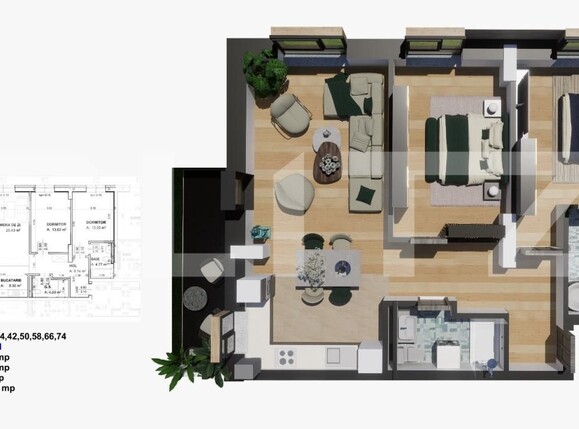 Apartament de vânzare 3 camere Valea Rosie - 159375AV | BLITZ Craiova | Poza1