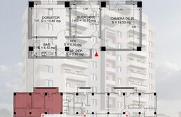 Apartament 2 camere, decomandat, 66mp, cartier Rovine