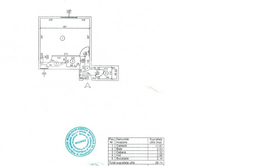 Garsonieră de vânzare Ultracentral - 163685AV | BLITZ Craiova | Poza1