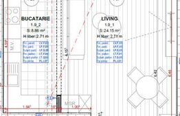 Garsoniera/Studio, 47 mp, zona Garii