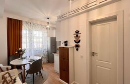 Garsonieră modernă, 37,65 mp, mobilată complet, parcare subterană, zona Rovine