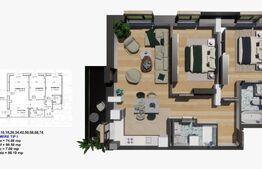 Comision 0% la cumparator! Apartament 3 camere, 81,60 mp, zona Satina Park