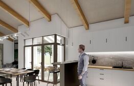 Casa pe parter cu un design deosebit, zona nordica / Simnicul de Jos