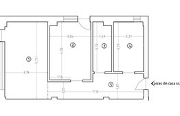 Apartament de vanzare, cu 2 camere, 55 mp, zona Veteranilor - curte 100mp