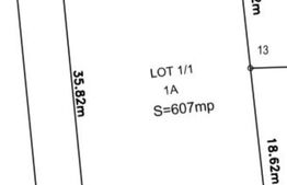 Teren intravilan, 607 mp, deschidere 36 m, zona Plaiul Vulcanesti